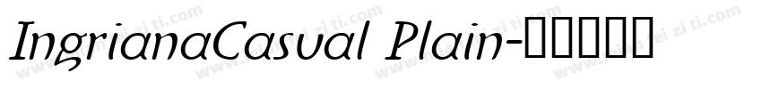 IngrianaCasual Plain字体转换